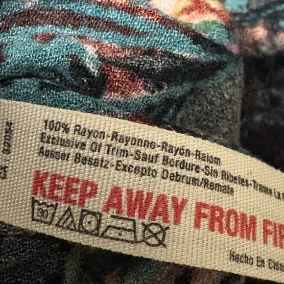 Free People Intimately colorful lounge wide leg elastic waist with pockets. - Picture 4 of 9